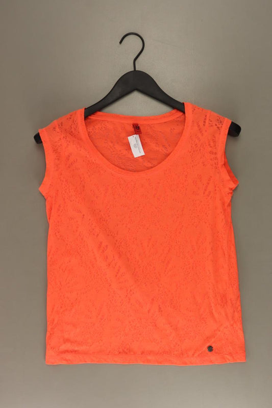 QS by s.Oliver T-Shirt Gr. XS Kurzarm orange aus Baumwolle
