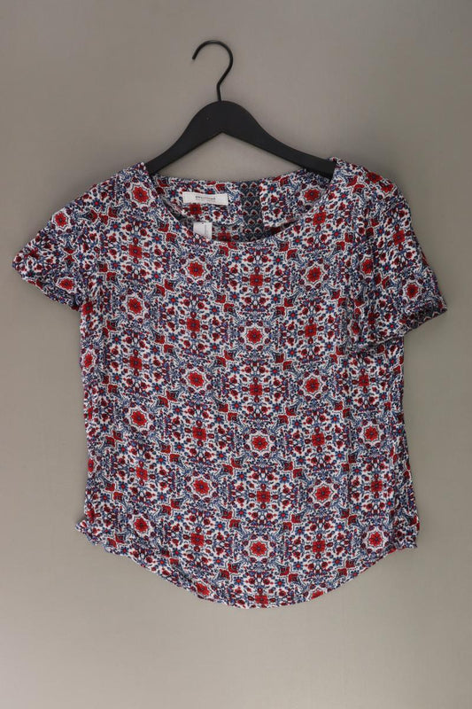 Promod Bluse Gr. 36 mit Blumenmuster Kurzarm mehrfarbig