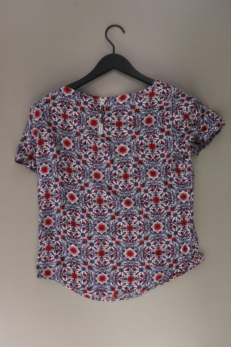 Promod Bluse Gr. 36 mit Blumenmuster Kurzarm mehrfarbig