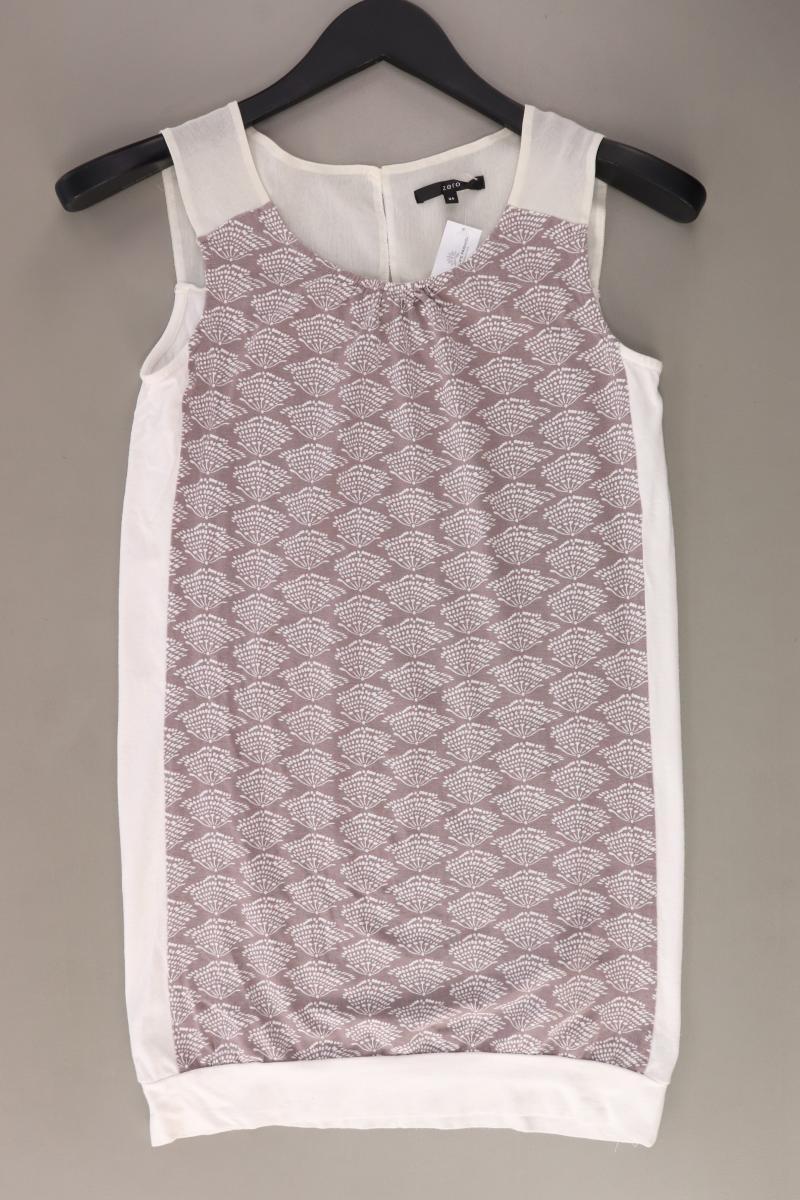 Zero Ärmellose Bluse Gr. 34 creme aus Viskose