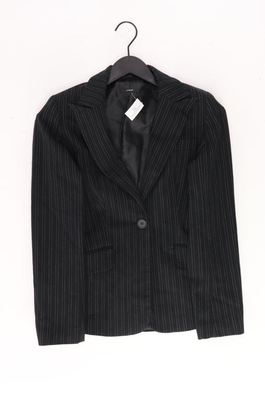 Zero Slim Blazer Gr. 34 gestreift schwarz aus Baumwolle