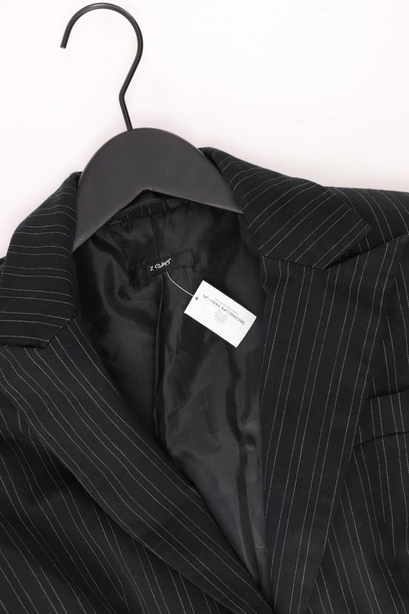 Zero Slim Blazer Gr. 34 gestreift schwarz aus Baumwolle