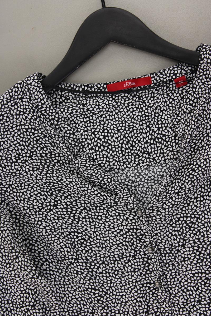 s.Oliver Langarmbluse Gr. 36 schwarz aus Viskose