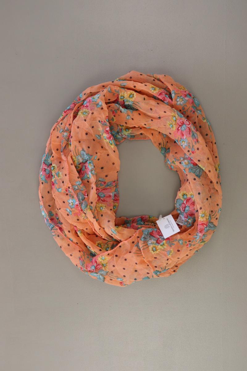 Loop mit Blumenmuster orange aus Polyester
