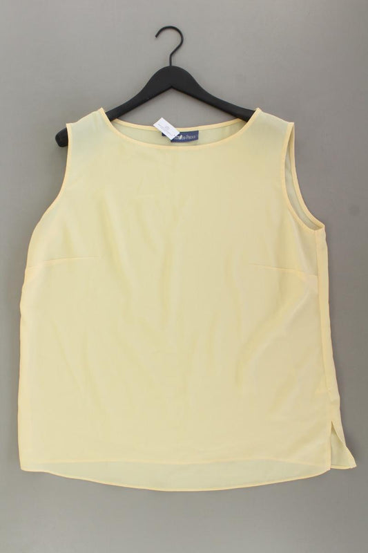 Marco Pecci Ärmellose Bluse Gr. 48 neuwertig gelb aus Polyester
