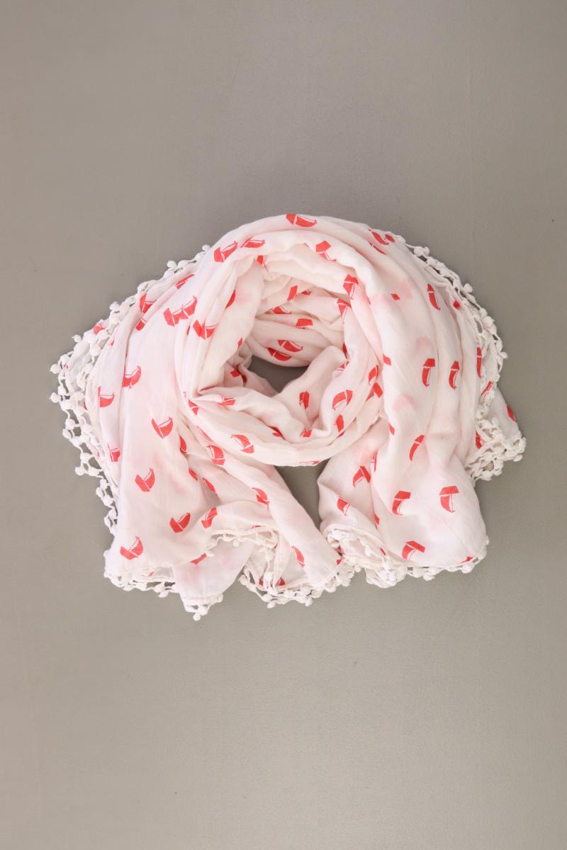 Six Tuch mit Schiffmuster weiß aus Viskose