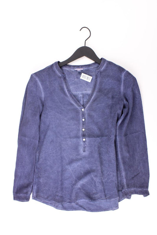 Esprit Langarmbluse Gr. 36 blau aus Viskose