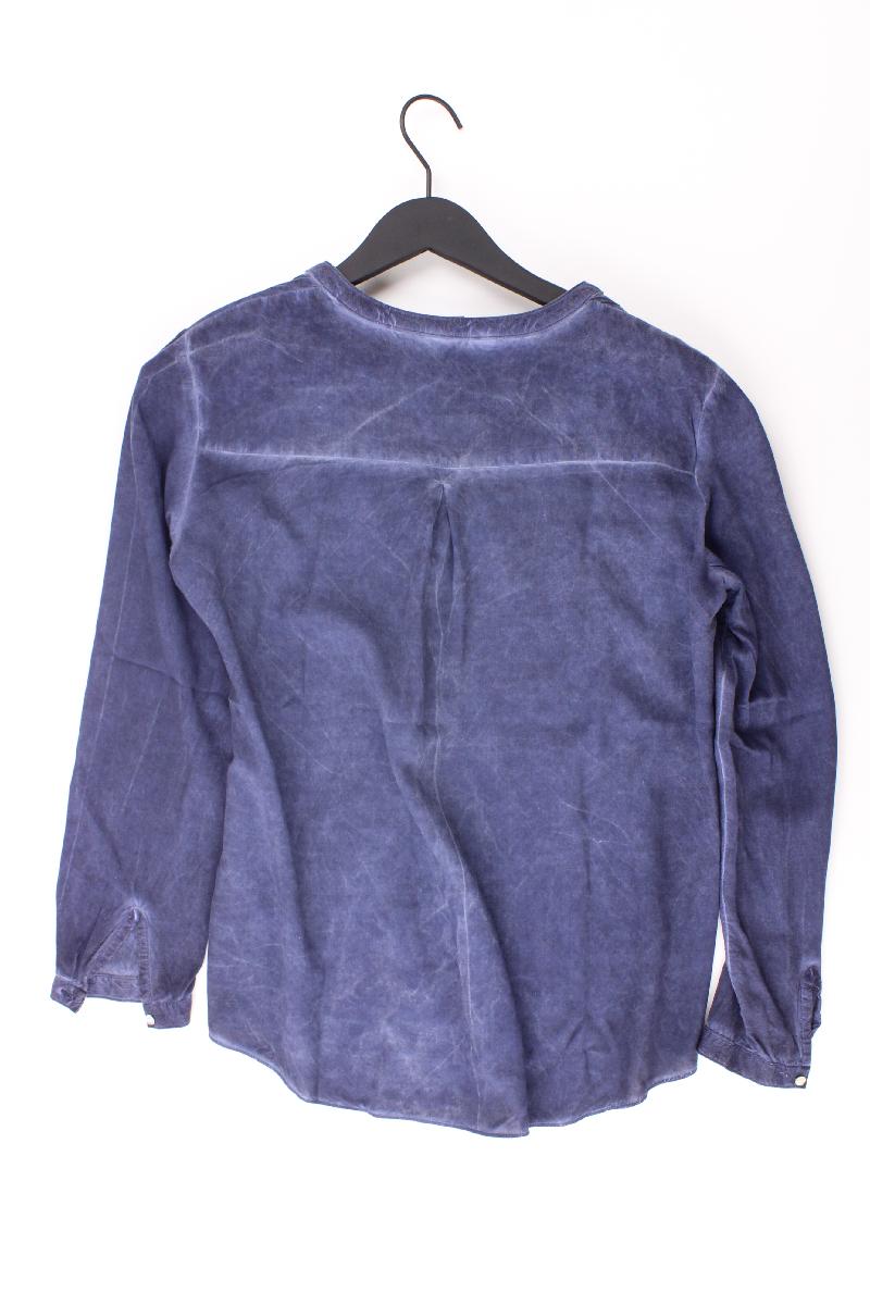 Esprit Langarmbluse Gr. 36 blau aus Viskose