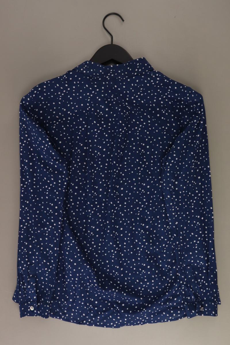 edc by Esprit Langarmbluse Gr. XS gepunktet blau