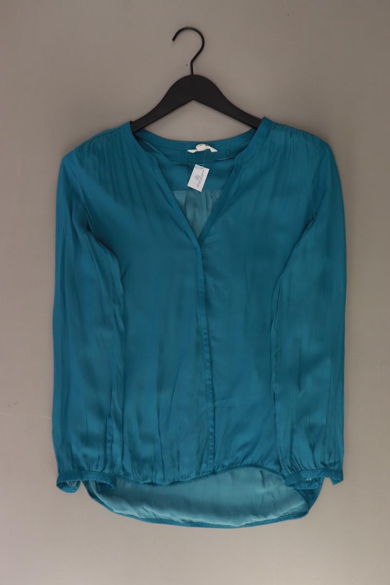 Esprit Langarmbluse Gr. XS blau aus Polyester