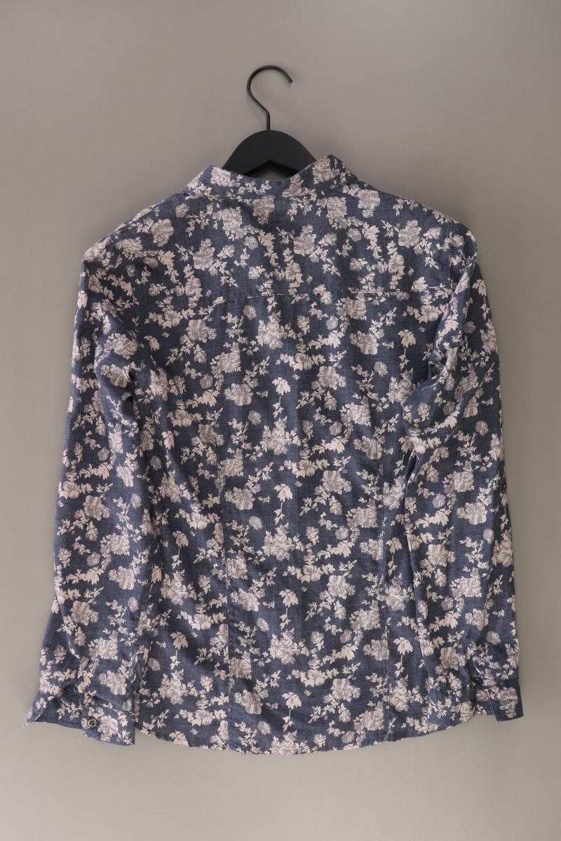 Bexleys Langarmbluse Gr. 40 mit Blumenmuster blau aus Polyester