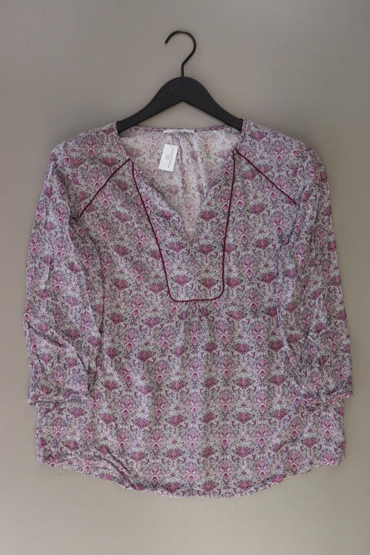 edc by Esprit Schluppenbluse Gr. L mit Paisleymuster neuwertig 3/4 Ärmel lila