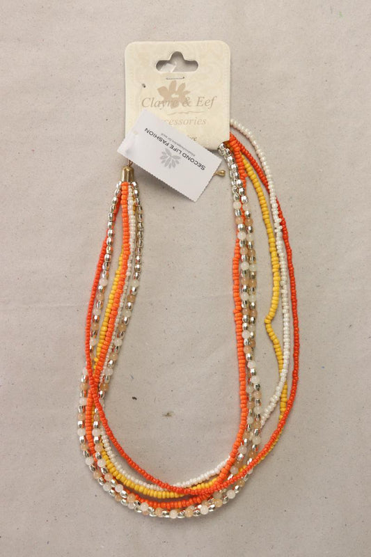 Clayre & Eef Halskette neu mit Etikett orange