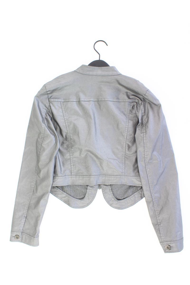 dreamstar Kunstlederjacke Gr. M neuwertig silber aus Polyester