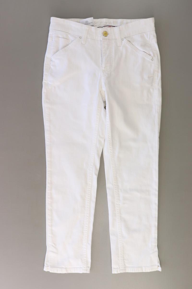 MAC Hose Gr. 34/L26 weiß aus Baumwolle