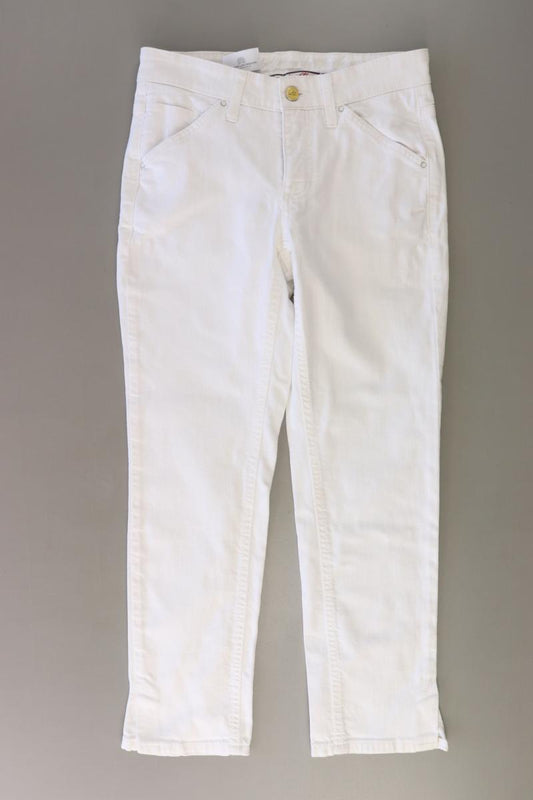 MAC Hose Gr. 34/L26 weiß aus Baumwolle