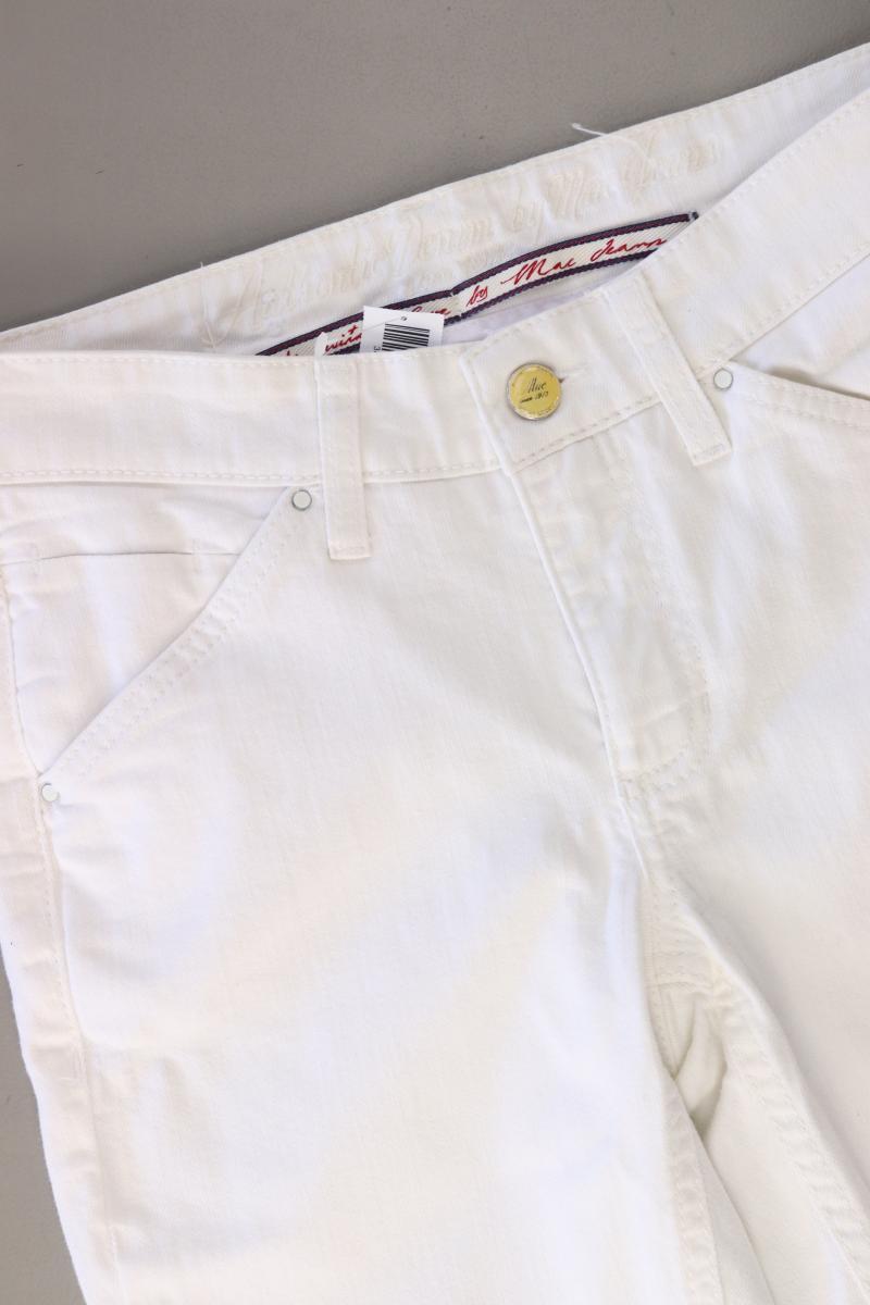 MAC Hose Gr. 34/L26 weiß aus Baumwolle