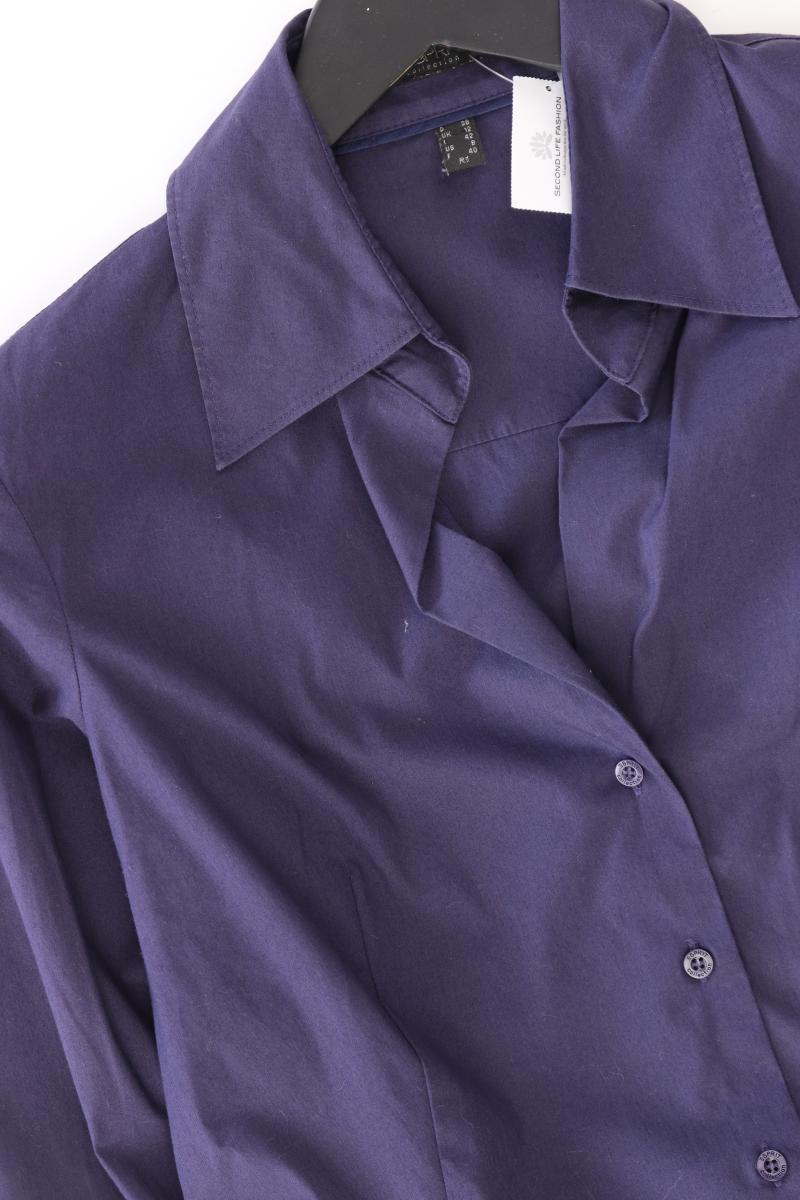 Esprit Collection Langarmbluse Gr. 38 lila aus Baumwolle