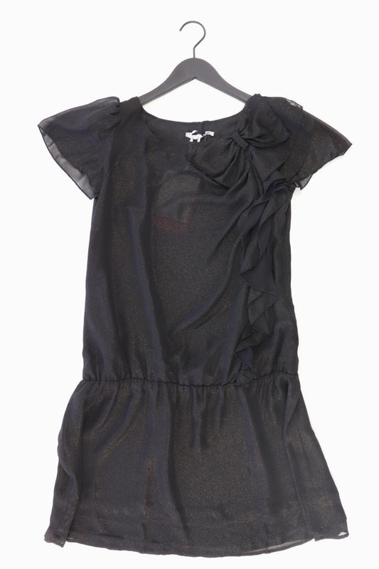 3SUISSES Abendkleid Gr. 38 Kurzarm schwarz aus Polyester