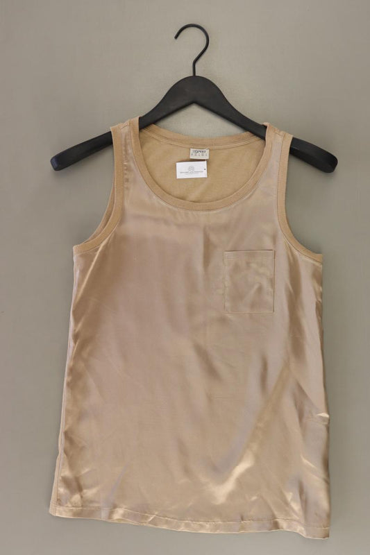 Esprit Ärmellose Bluse Gr. XS gold aus Baumwolle