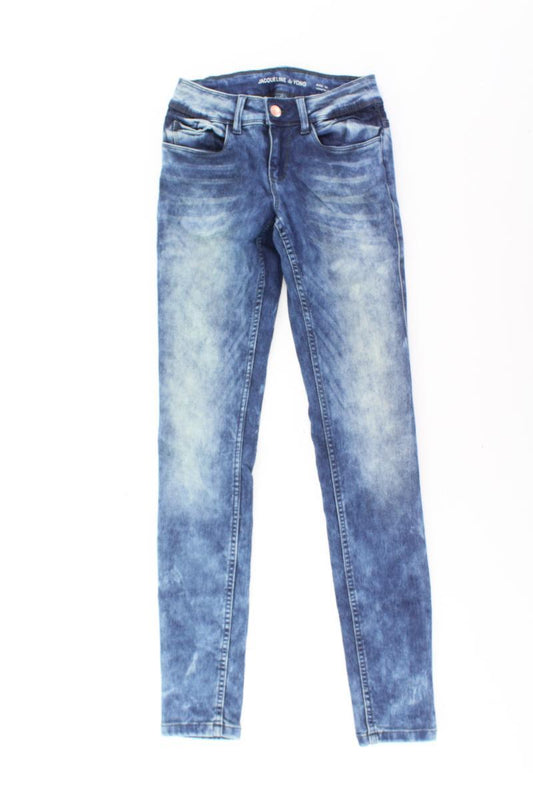 Jacqueline de Yong Skinny Jeans Gr. 34 neuwertig blau aus Viskose