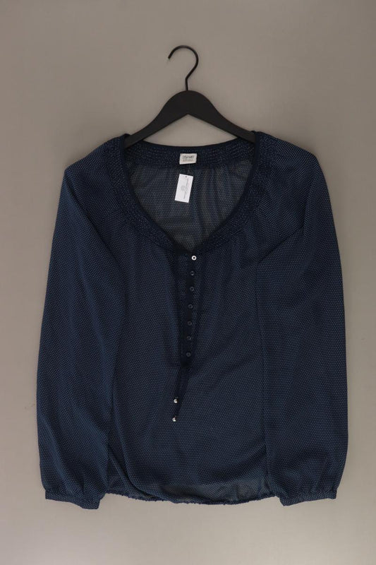 Esprit Langarmbluse Gr. 40 neuwertig blau aus Polyester