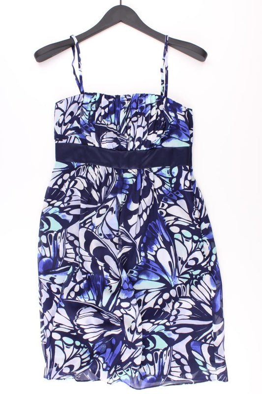 Esprit Chiffonkleid Gr. 36 neuwertig Träger blau aus Polyester