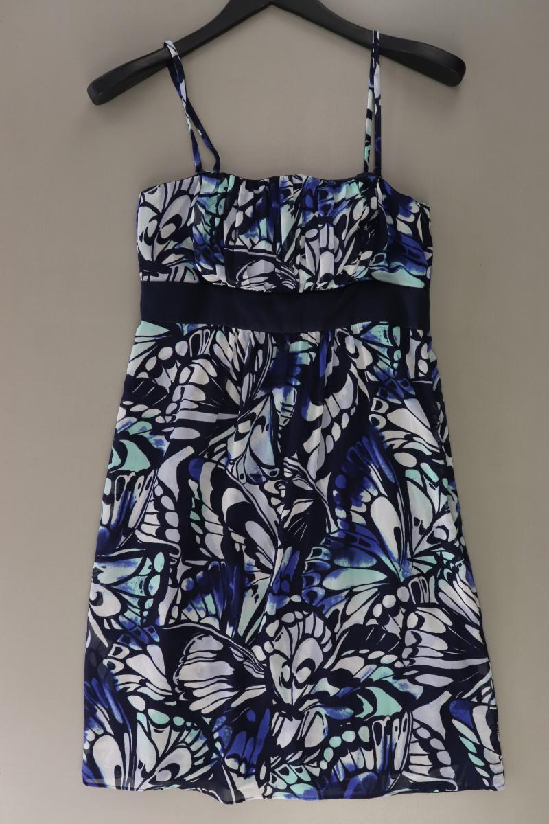 Esprit Chiffonkleid Gr. 36 neuwertig Träger blau aus Polyester