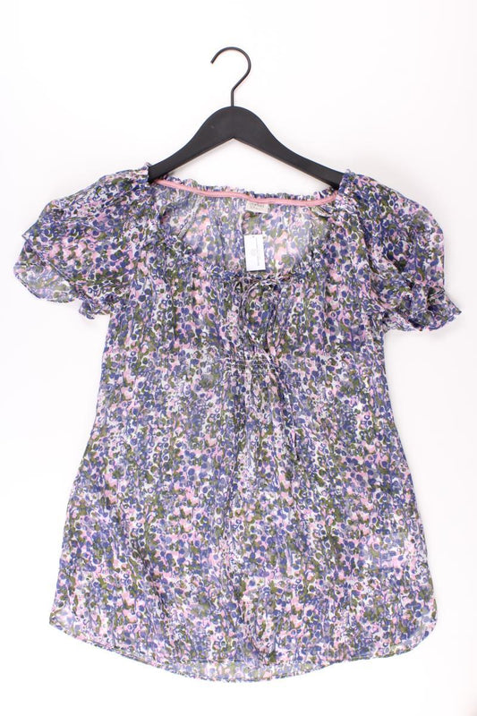 Esprit Rüschenbluse Gr. 38 Kurzarm pink aus Polyester