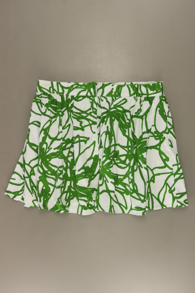 Topshop Rock Gr. US 14 geometrisches Muster grün aus Baumwolle