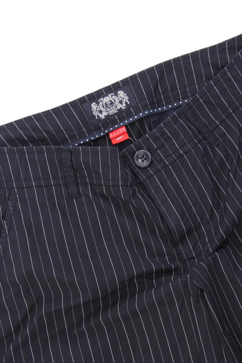 Esprit Stoffhose Gr. Kurzgröße 40 gestreift blau aus Baumwolle