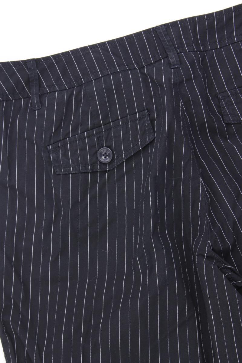 Esprit Stoffhose Gr. Kurzgröße 40 gestreift blau aus Baumwolle