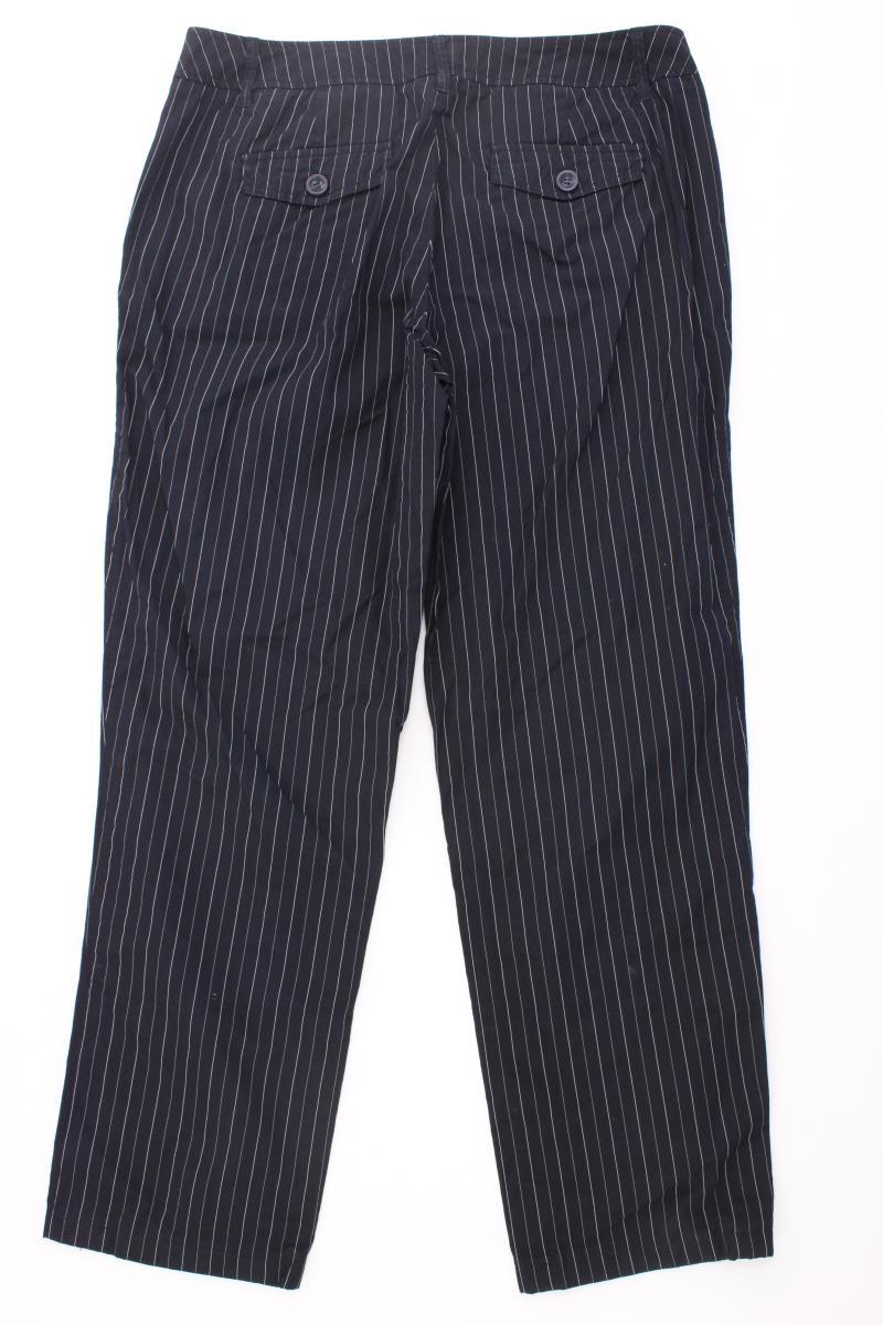 Esprit Stoffhose Gr. Kurzgröße 40 gestreift blau aus Baumwolle