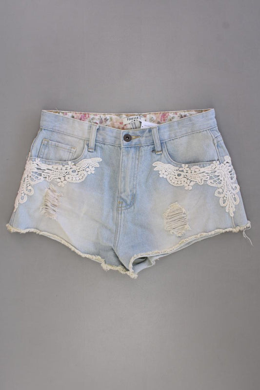 forever 21 Jeansshorts Gr. W28 blau aus Baumwolle