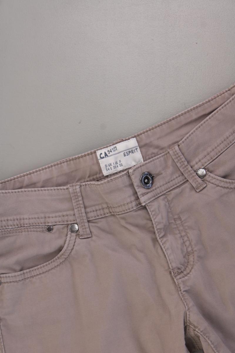 Esprit Hose Gr. 34 braun aus Baumwolle