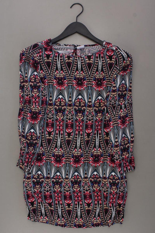 Vero Moda Minikleid Gr. XS mit Blumenmuster 3/4 Ärmel mehrfarbig aus Viskose