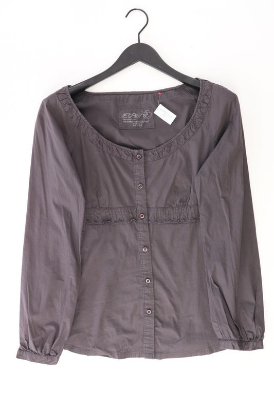 Esprit Langarmbluse Gr. 40 grau