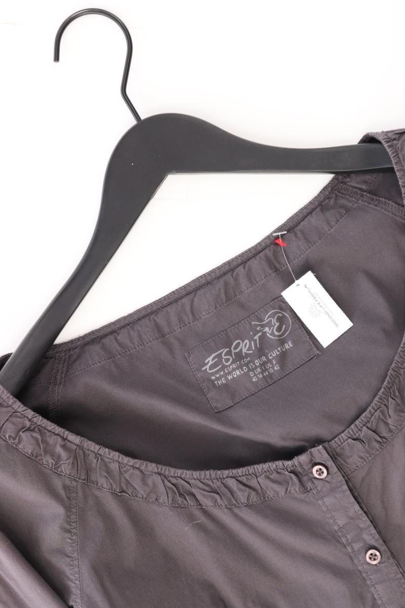 Esprit Langarmbluse Gr. 40 grau