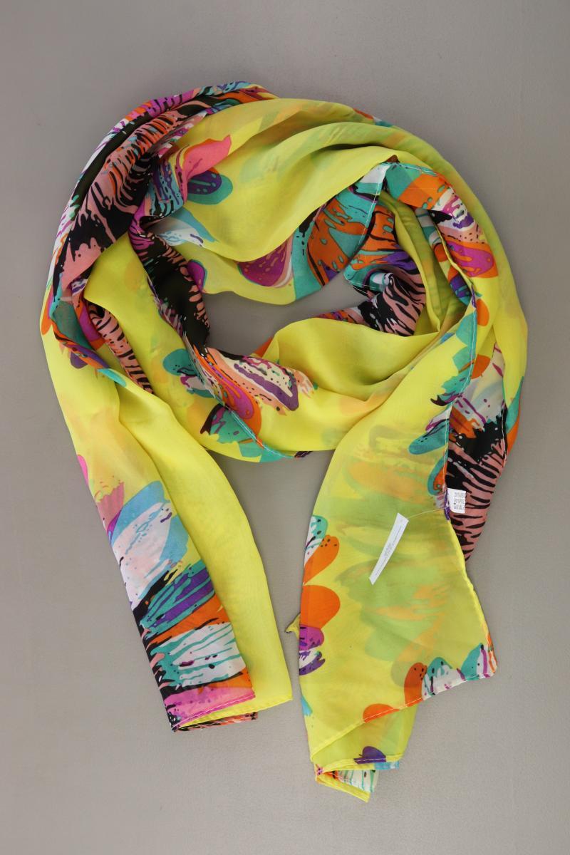 Tuch mit Blumenmuster gelb aus Viskose