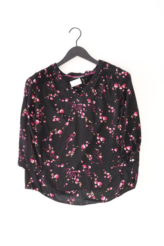 Street One Classic Bluse Gr. 36 mit Blumenmuster 3/4 Ärmel schwarz aus Viskose