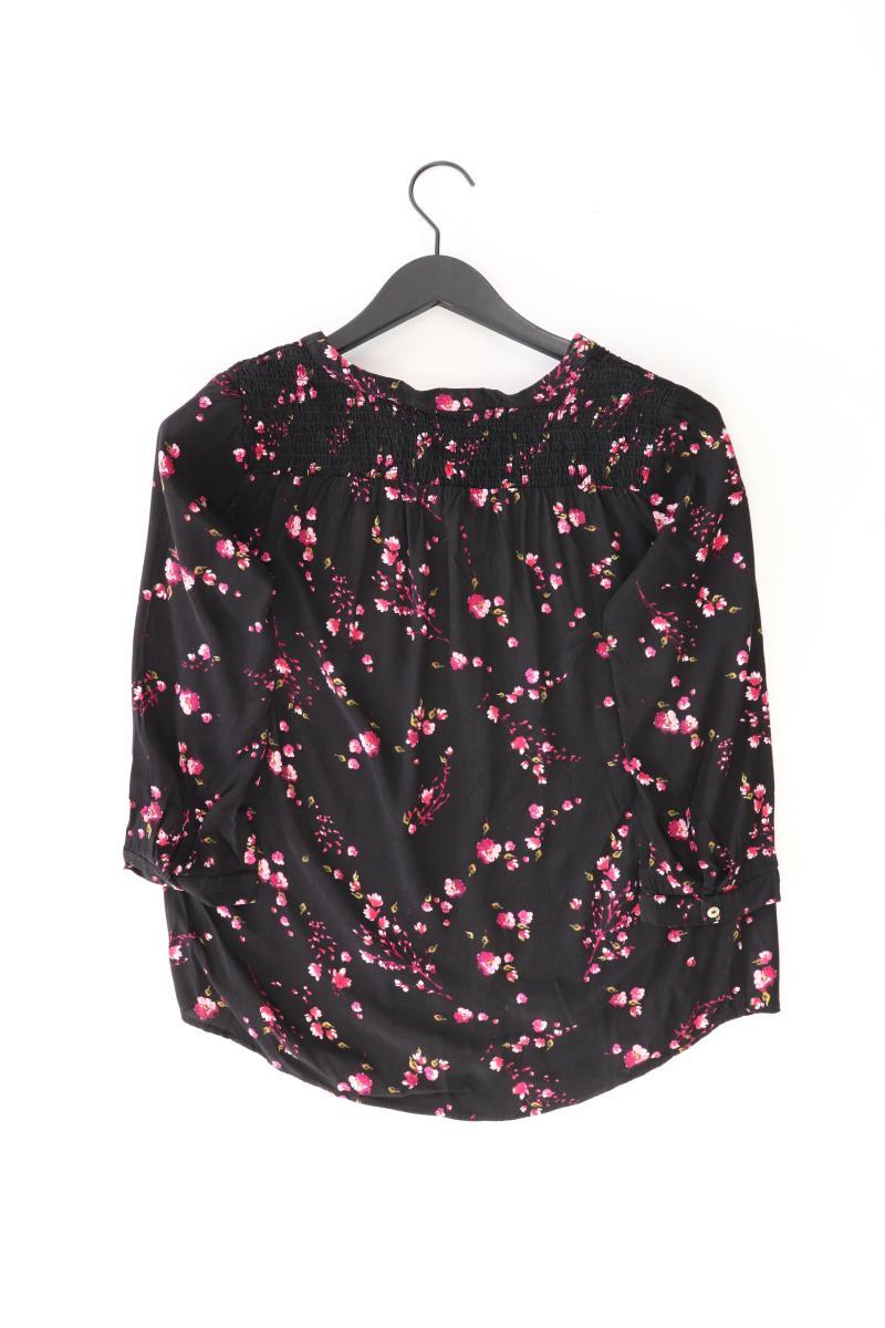 Street One Classic Bluse Gr. 36 mit Blumenmuster 3/4 Ärmel schwarz aus Viskose