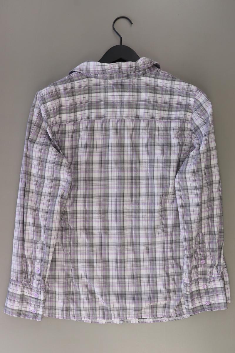 Bonita Karobluse Gr. 44 kariert Langarm grau aus Polyester