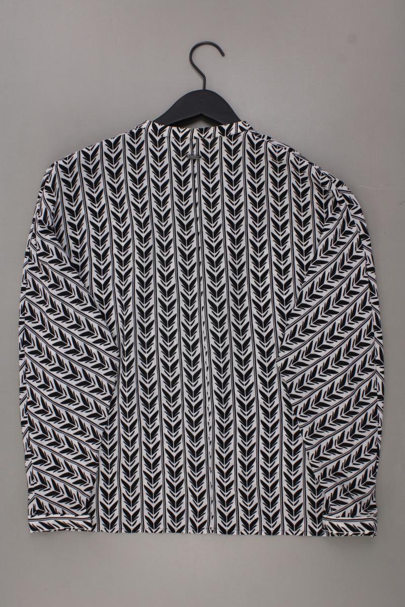 Pepe Jeans Oversize Bluse Gr. XS geometrisches Muster Langarm schwarz