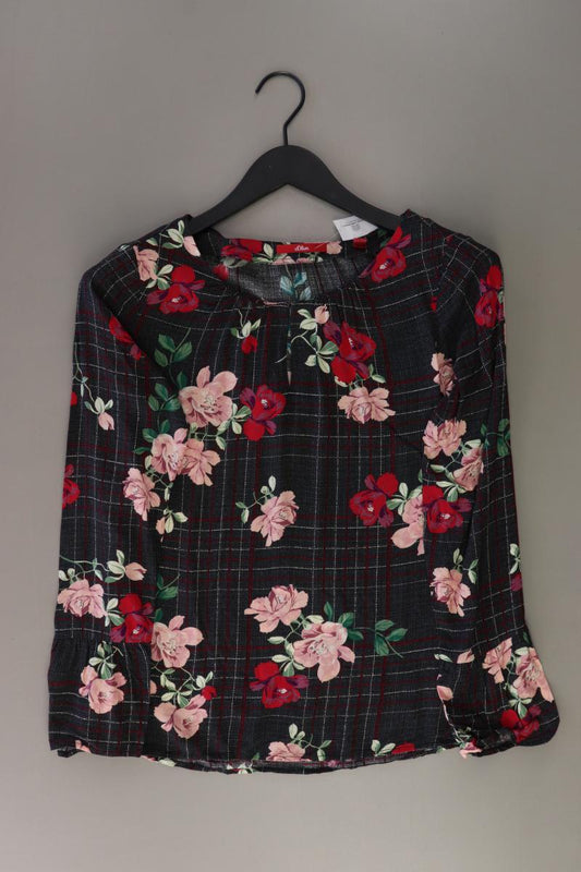 s.Oliver Bluse mit Blumenmuster Gr. 36 Langarm mehrfarbig aus Viskose