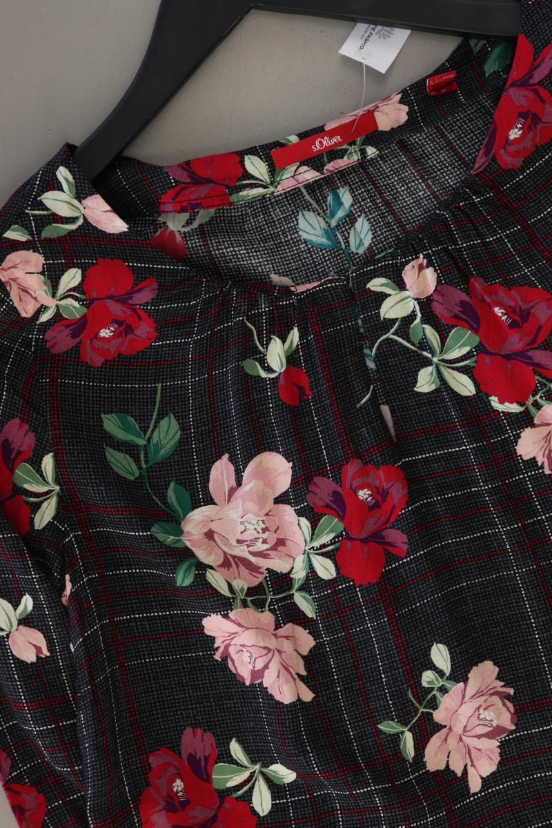 s.Oliver Bluse mit Blumenmuster Gr. 36 Langarm mehrfarbig aus Viskose