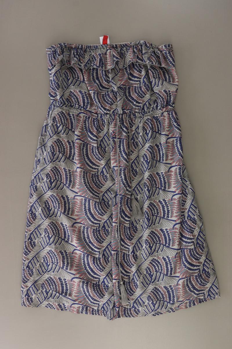 QS by s.Oliver Bandeaukleid Gr. 38 Ärmellos mehrfarbig aus Baumwolle