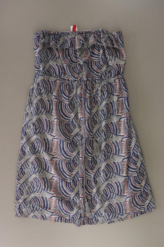 QS by s.Oliver Bandeaukleid Gr. 38 Ärmellos mehrfarbig aus Baumwolle