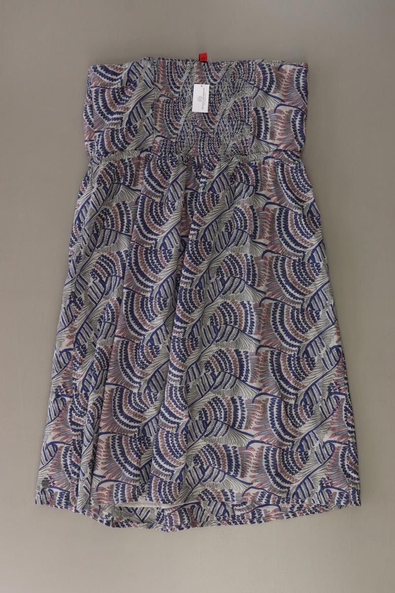 QS by s.Oliver Bandeaukleid Gr. 38 Ärmellos mehrfarbig aus Baumwolle