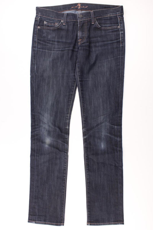 7 For All Mankind Skinny Jeans Gr. W29 blau aus Baumwolle