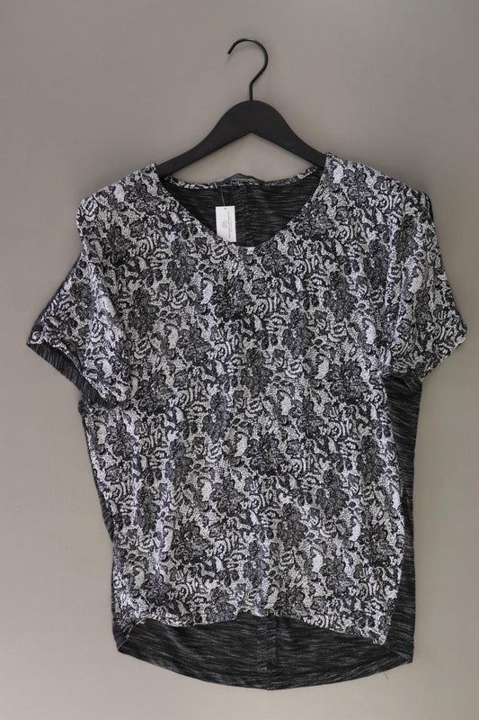 Luxuz Shirt Gr. 40 Kurzarm grau aus Viskose